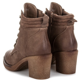Seastar Botines con cordones marrón 2