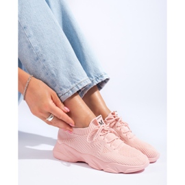 Deportivas de mujer Shelovet rosas rosado 1