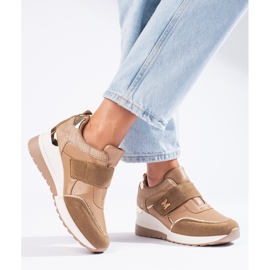 Zapatillas cuña Shelovet marrones marrón 2