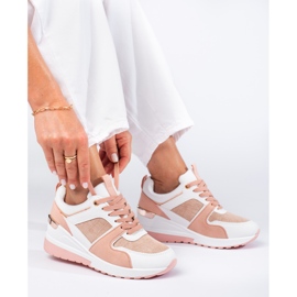Deportivas mujer cuña Shelovet rosa rosado 2 Deportivas mujer cuña Shelovet rosa rosado 2