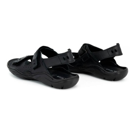 Olivier Sandalias hombre piel negras 448 negro 4