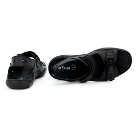 Olivier Sandalias hombre piel negras 448 negro 3