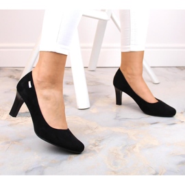 Zapatos de salón en ante negro de Sergio Leone 5
