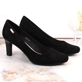 Zapatos de salón en ante negro de Sergio Leone 2