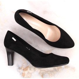 Zapatos de salón en ante negro de Sergio Leone 3