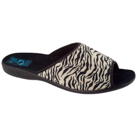 Adanex Babuchas mujer Sara 15773 Estampado leopardo negro 1