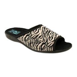 Adanex Babuchas mujer Sara 15773 Estampado leopardo negro 2