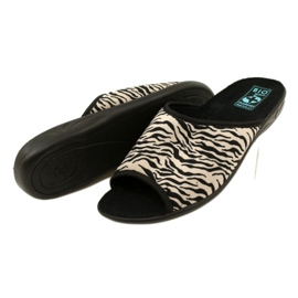 Adanex Babuchas mujer Sara 15773 Estampado leopardo negro 5