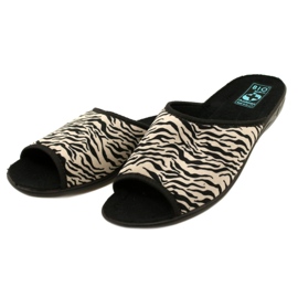 Adanex Babuchas mujer Sara 15773 Estampado leopardo negro 4