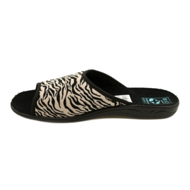 Adanex Babuchas mujer Sara 15773 Estampado leopardo negro 3