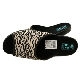 Adanex Babuchas mujer Sara 15773 Estampado leopardo negro 6