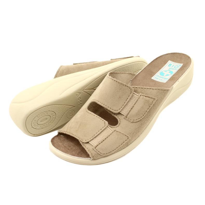 Adanex Chanclas de mujer BIO Nature 26023 beige 5