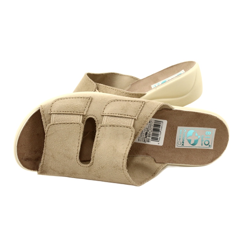 Adanex Chanclas de mujer BIO Nature 26023 beige 6