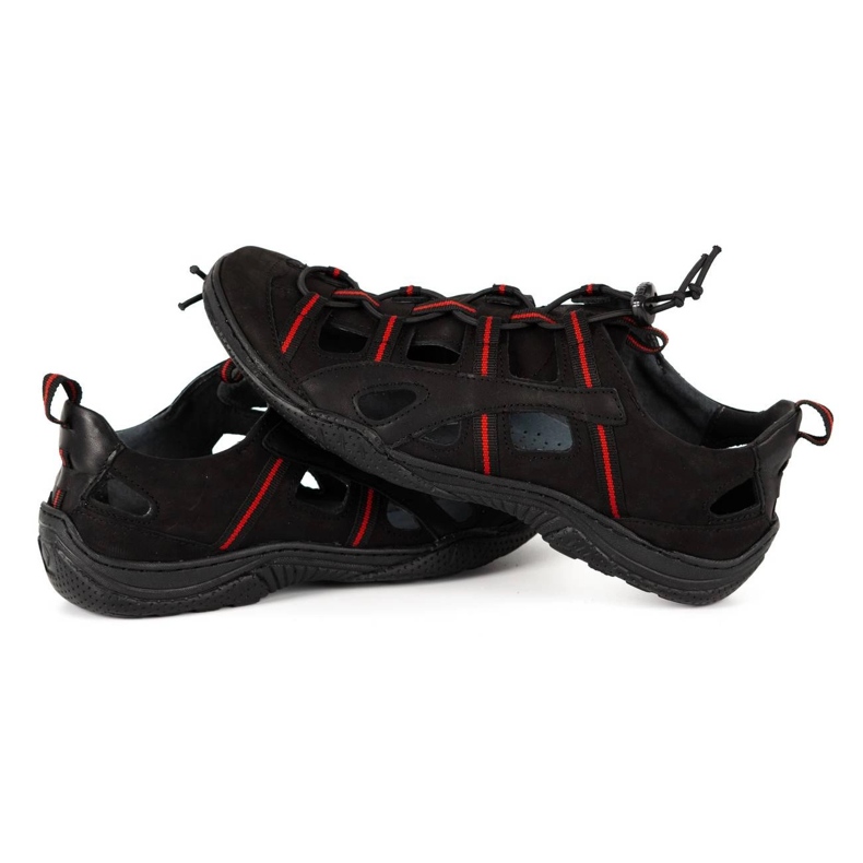 Kampol Zapatos hombre piel calados 26KAM negro 3