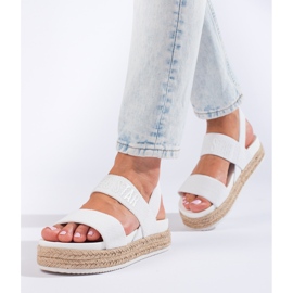 Sandalias plataforma Big Star blanco LL274857 3