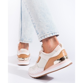 Deportivas mujer Shelovet beige 3