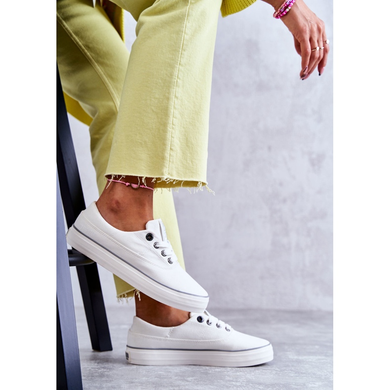 Sneakers Mujer Tela Big Star KK274017 Blanco 4