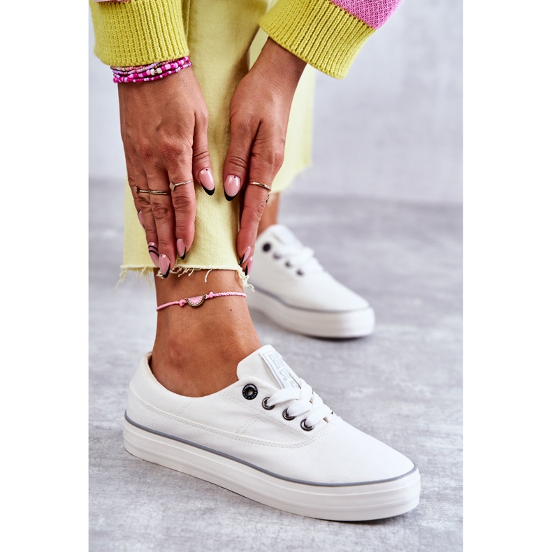 Sneakers Mujer Tela Big Star KK274017 Blanco 3