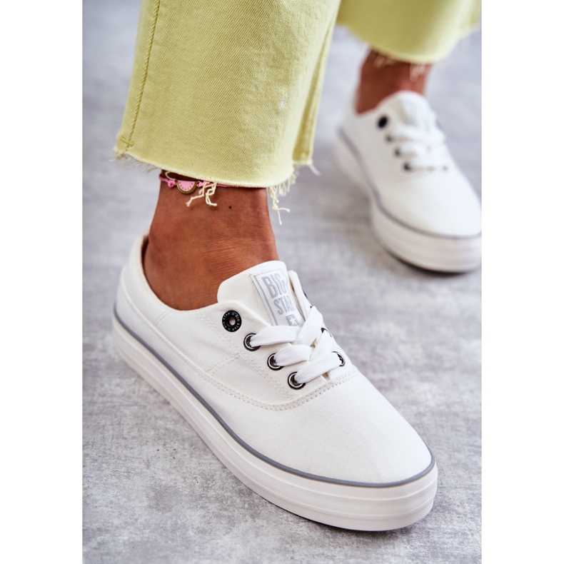 Sneakers Mujer Tela Big Star KK274017 Blanco 1