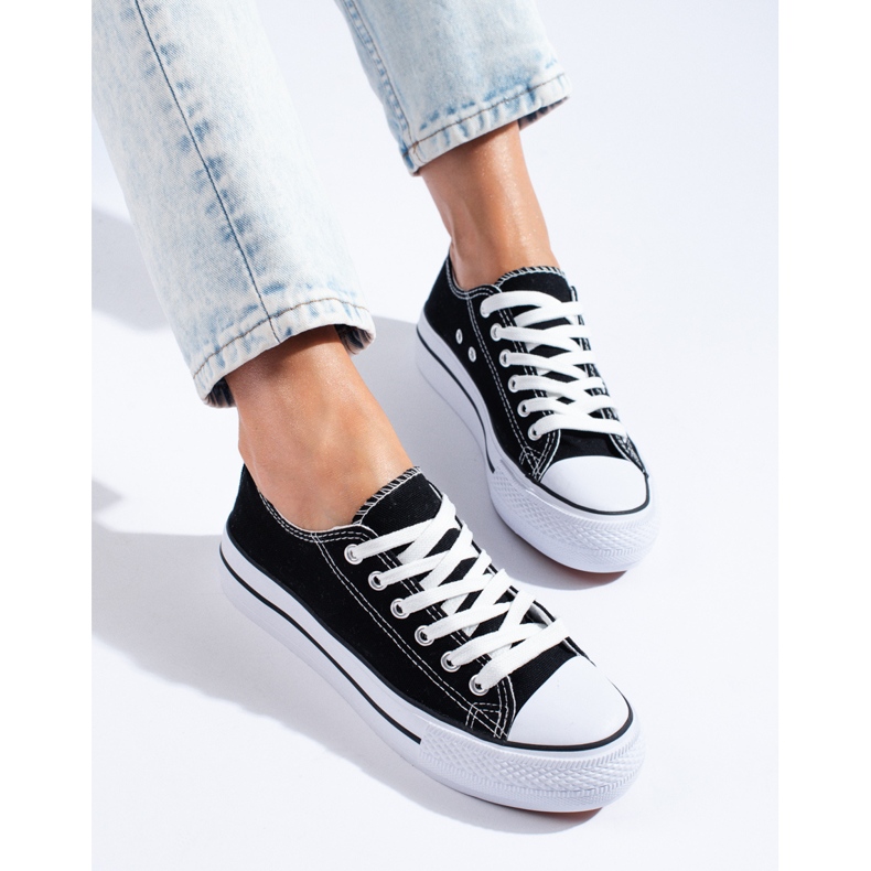 Deportivas Shelovet mujer negras negro 1