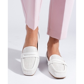 Mocasines mujer Shelovet elegantes blancos 1