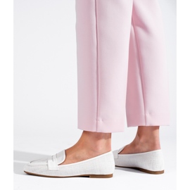 Mocasines mujer Shelovet elegantes blancos 2