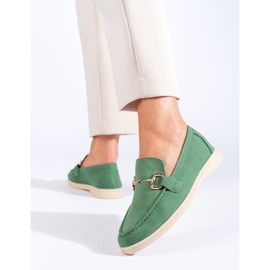 Zapatos de mujer en ante verde Shelovet 3