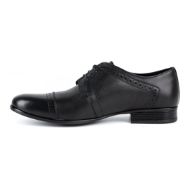Olivier Zapatos de vestir hombre piel A34 Kb negro 1
