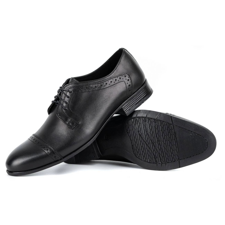 Olivier Zapatos de vestir hombre piel A34 Kb negro 2