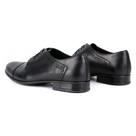 Olivier Zapatos de vestir hombre piel A34 Kb negro 4