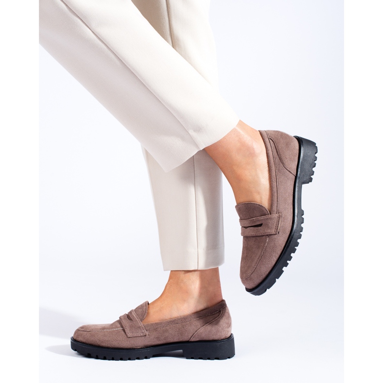 Zapatos mujer ante beige oscuro Shelovet 1