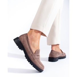 Zapatos mujer ante beige oscuro Shelovet 3