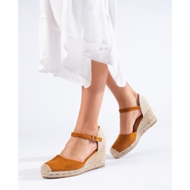 Alpargatas mujer cuña Shelovet camel marrón 1 Alpargatas mujer cuña Shelovet camel marrón 1