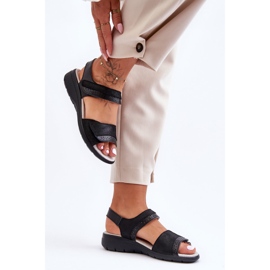 Sandalias Clásicas Velcro S.Barski 97575 Negro 4