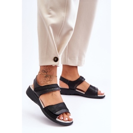 Sandalias Clásicas Velcro S.Barski 97575 Negro 3
