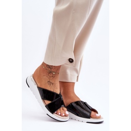 Pantuflas Cuña Baja Lacado S.Barski AL22469 Negro 4