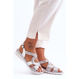 Sandalias Mujer Piel S.Barski 97619 Plata 6
