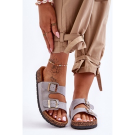 Sandalias sin cordones Cortina Grey para mujer gris 5