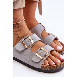 Sandalias sin cordones Cortina Grey para mujer gris 3