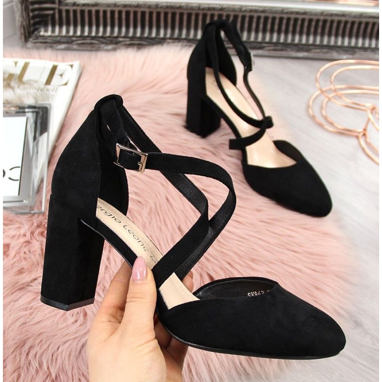 Sandalias en el puesto Sergio Leone W SK248A negro 2