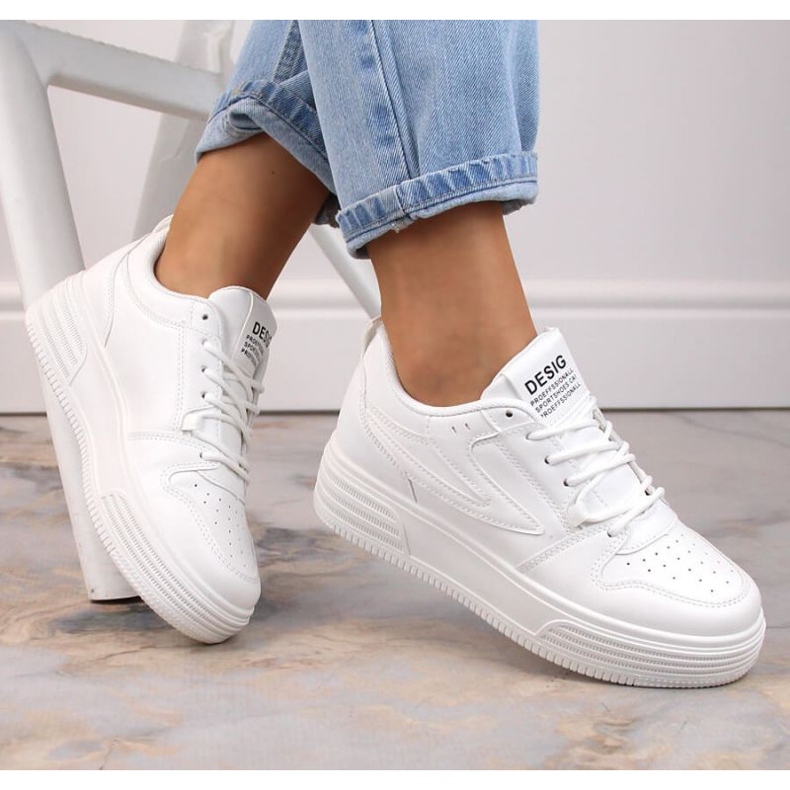 Vinceza W JAN231 zapatillas deportivas plataforma blanco 2