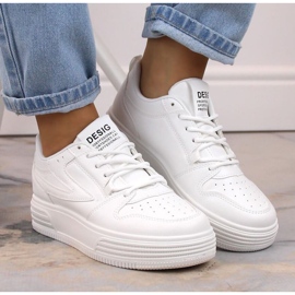 Vinceza W JAN231 zapatillas deportivas plataforma blanco 4