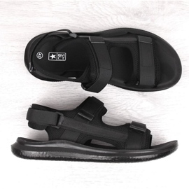 Sandalias deportivas velcro News M 23MN02-5801 negro 3