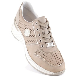Deportivas cuña Rieker N4346-60 beige 13