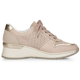 Deportivas cuña Rieker N4346-60 beige 14