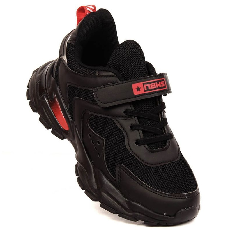 News Jr EVE398A calzado deportivo plataforma negro 1