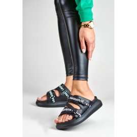 Elegantes zapatillas negras de La.Fi negro 2