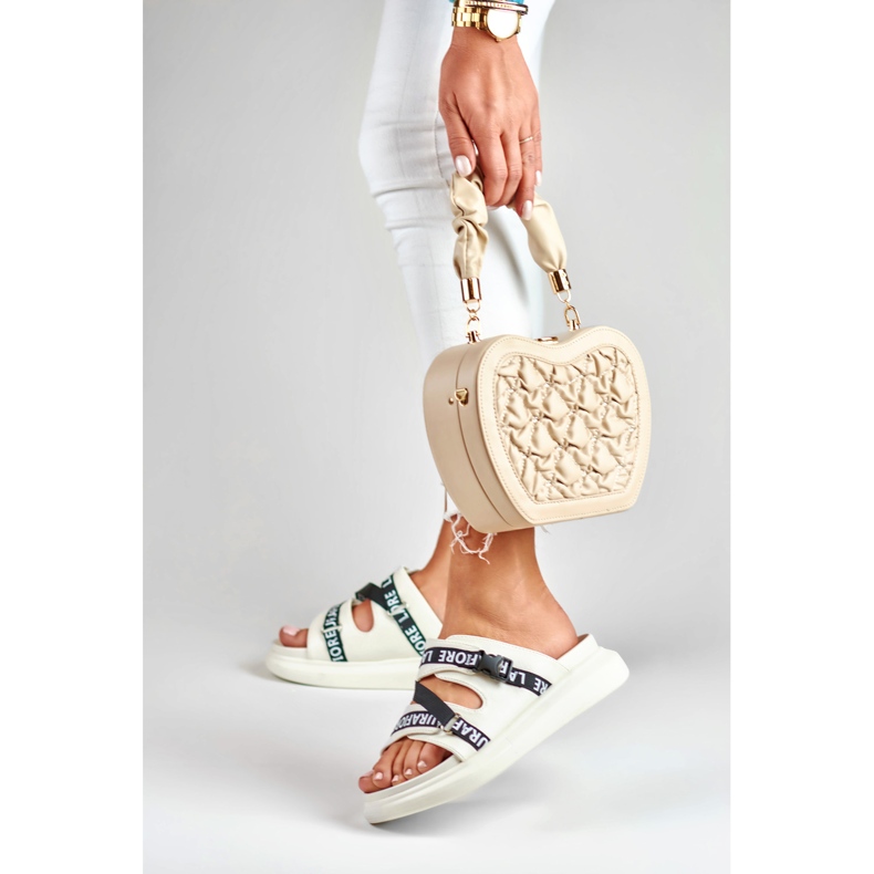 Elegantes zapatillas blancas de La.Fi blanco 2