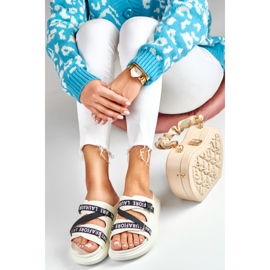 Elegantes zapatillas blancas de La.Fi blanco 3