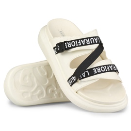 Elegantes zapatillas blancas de La.Fi blanco 8